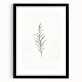 Framed abstract minimalist wall art design in black, showcasing geometric shapes and soft tones, perfect for modern home decor.