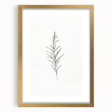 Framed minimalist wall art featuring abstract geometric shapes in soft pastel colors, enhanced by a stylish gold frame with a mat.