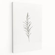 Stretched canvas wall art featuring an abstract minimalist design in soft pastel colors, showcasing fluid shapes and a contemporary aesthetic for modern decor.
