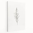 Stretched canvas wall art featuring an abstract minimalist design in soft pastel colors, showcasing fluid shapes and a contemporary aesthetic for modern decor.