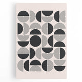 Abstract minimalist wall art collection featuring a vibrant design with bold colors and geometric shapes on stretched canvas, ideal for modern decor.