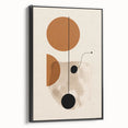 Framed canvas artwork showcasing a minimalist abstract design in black tones, highlighting a sleek side view. Ideal for modern decor, enhancing interior spaces with sophistication.