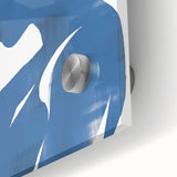 Close-up of an abstract minimalist wall art piece showcasing vibrant colors and geometric shapes, designed for modern home decor elegance.