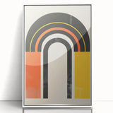 Framed acrylic wall art from the Abstract Minimalist Design 170 collection, showcasing a sleek white border and modern aesthetic, perfect for contemporary decor.