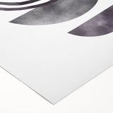 Abstract minimalist wall art design featuring soft, muted colors and geometric shapes on rolled canvas, ideal for modern home decor and interior styling.