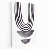 Abstract minimalist wall art featuring a stretched canvas design in soft earth tones, showcasing organic shapes and fluid lines, perfect for modern home decor.