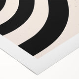 Abstract minimalist wall art design showcasing soft pastel colors and geometric shapes on rolled canvas, ideal for modern home decor and artistic expression.