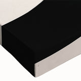 Close-up of an abstract minimalist design wall art collection on stretched canvas, showcasing soft pastel colors and fluid shapes, perfect for modern decor.