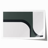 Abstract minimalist wall art print showcasing a vibrant blend of geometric shapes and soft pastel colors, rolled for easy transport and display. Ideal for modern home decor.