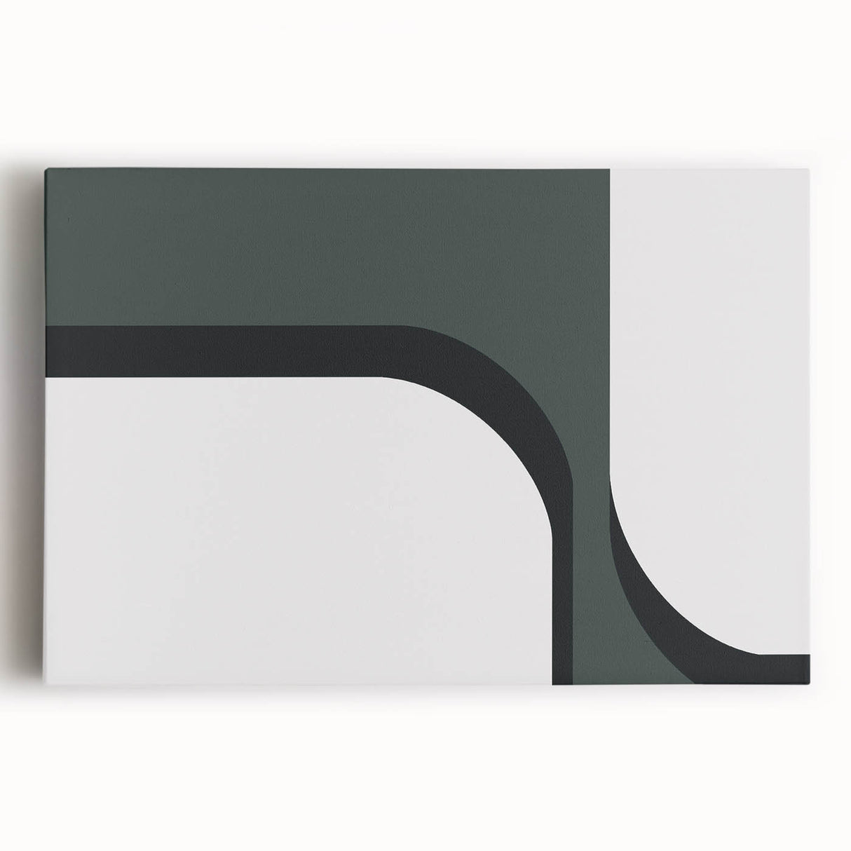 Abstract minimalist wall art featuring an elegant design in muted tones, stretched on canvas, showcasing subtle geometric patterns and a modern aesthetic ideal for contemporary decor.