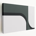 Abstract minimalist wall art collection displayed on stretched canvas, showcasing vibrant colors and geometric patterns, perfect for modern home decor.