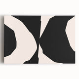 Abstract minimalist wall art design featuring soft pastel colors and geometric shapes, printed on stretched canvas for modern home decor. Perfect for enhancing living spaces with a contemporary touch.