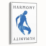 Framed minimalist wall art featuring an abstract design in soft pastel colors, elegantly displayed from a side view against a neutral background, perfect for modern decor.