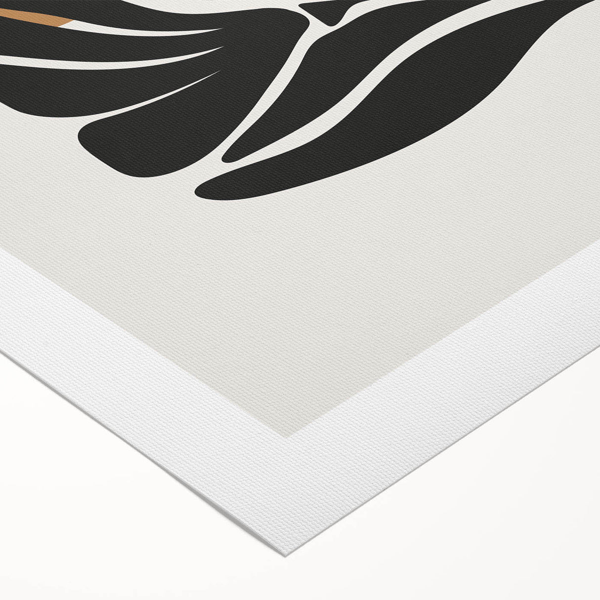 Abstract minimalist wall art design on rolled canvas, showcasing soft pastel colors and geometric shapes, perfect for modern home decor. Packaged securely in a cardboard tube for safe delivery.