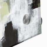 Close-up of a minimalist abstract wall art piece, showcasing vibrant colors and geometric shapes, designed for modern home decor. Perfect for enhancing any interior space.