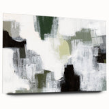 Abstract minimalist wall art featuring a vibrant collection of acrylic and glass designs, showcasing a side view without pins, ideal for modern decor.