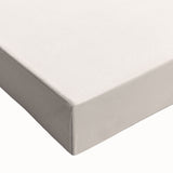 Close-up of a stretched canvas showcasing an abstract minimalist design with soft pastel colors and fluid shapes, ideal for modern decor.