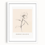 Minimalist wall art collection displayed in a white frame, featuring abstract designs with subtle color gradients and a soft mat finish, ideal for modern decor.