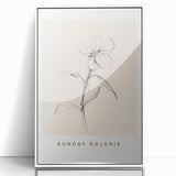 Framed minimalist abstract wall art collection showcasing soft pastel colors and geometric shapes, set against a white backdrop for modern decor.