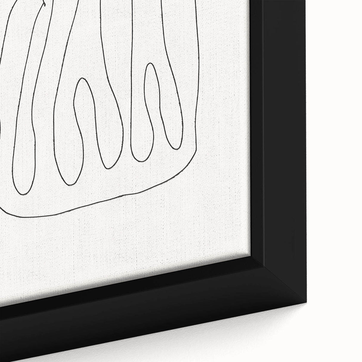 Close-up of a framed abstract minimalist wall art piece showcasing vibrant colors and geometric shapes, ideal for modern home decor.