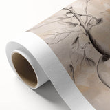 Abstract minimalist design wall art collection on rolled canvas, showcasing soft pastel colors and fluid shapes, perfect for modern decor.