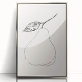 Framed abstract minimalist wall art design showcasing soft silver tones with a sleek acrylic front, enhancing modern decor aesthetics.