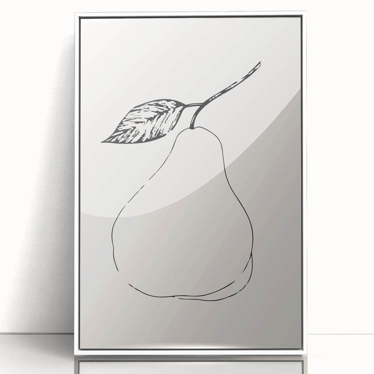 Framed abstract minimalist wall art design showcasing a vibrant color palette with geometric shapes, set in a sleek white frame for modern decor.