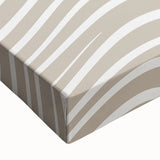 Close-up of abstract minimalist wall art on stretched canvas, showcasing soft color gradients and fluid shapes, perfect for modern decor.