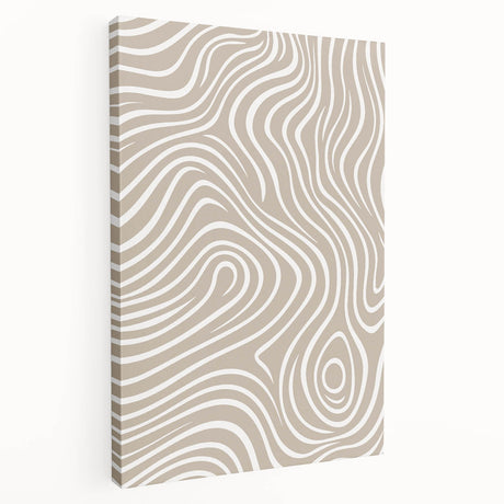 Minimalist abstract wall art canvas featuring soft pastel colors with geometric shapes, designed for modern home decor and aesthetic appeal.