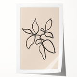 Abstract minimalist wall art print featuring soft pastel colors and geometric shapes, rolled neatly for easy framing and display.