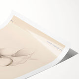 Abstract minimalist wall art collection showcasing three rolled prints with soft pastel colors and geometric shapes, ideal for modern decor.