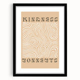 Abstract minimalist wall art collection featuring a black frame and mat, showcasing geometric designs that enhance modern decor aesthetics.