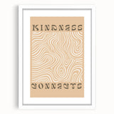 Abstract minimalist wall art collection featuring a framed design with a white mat, showcasing elegant geometric patterns and neutral tones, perfect for modern decor.