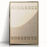 Framed abstract minimalist wall art with a gold acrylic front, showcasing geometric shapes and a sleek modern design, perfect for contemporary decor.
