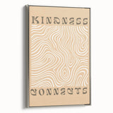 Framed abstract minimalist wall art collection showcasing a silver-finished canvas with elegant geometric shapes, perfect for modern decor.