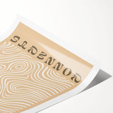 Abstract minimalist wall art print showcasing a serene blend of soft pastel colors and geometric shapes, ideal for modern home decor.