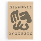 Abstract minimalist wall art collection on stretched canvas, showcasing soft pastel colors and geometric shapes, perfect for modern decor.