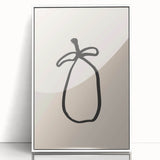 Framed abstract minimalist wall art featuring soft pastel colors and geometric shapes, displayed against a white background for modern decor.