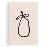 Abstract minimalist wall art design featuring soft pastel colors and subtle geometric shapes on a stretched canvas, perfect for modern decor.