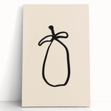 Abstract minimalist wall art collection on stretched canvas, featuring soft neutral tones and geometric shapes, perfect for modern home decor.