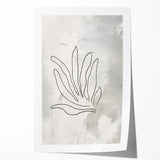 Abstract minimalist design wall art print showcasing soft pastel colors and geometric shapes, ideal for modern home decor and artistic interiors.