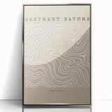 Framed minimalist wall art featuring an abstract design in silver tones, showcasing clean lines and a sleek acrylic finish, perfect for modern decor.