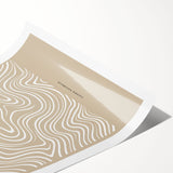 Abstract minimalist wall art print showcasing a blend of soft pastel colors and geometric shapes, perfect for modern home decor.