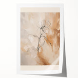Abstract minimalist wall art print showcasing soft pastel colors and geometric shapes, rolled and ready for framing to enhance modern decor.