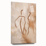 Abstract minimalist wall art collection displayed in a side view, showcasing vibrant colors and smooth acrylic glass for modern decor.