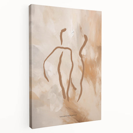 Abstract minimalist wall art canvas featuring soft pastel colors and geometric shapes, showcasing a modern design ideal for contemporary decor.