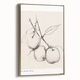 Framed minimalistic wall art collection showcasing abstract gold designs on canvas, displayed from a side view with sleek edges and modern aesthetic.