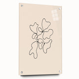 Abstract minimalist wall art collection displayed in an acrylic glass frame, showcasing vibrant colors and geometric patterns, perfect for modern decor.