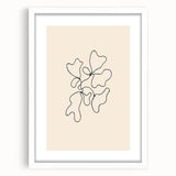 Abstract minimalist framed wall art collection in white mat, showcasing geometric shapes in soft earth tones, ideal for modern decor.