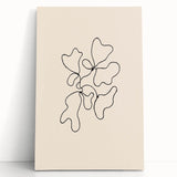 Abstract minimalist wall art collection on stretched canvas, featuring soft pastel colors and geometric shapes, perfect for modern decor.